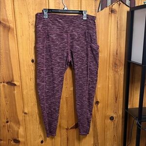 Maurices Maroon Heathered Leggings